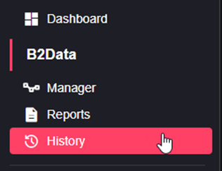History sidebar